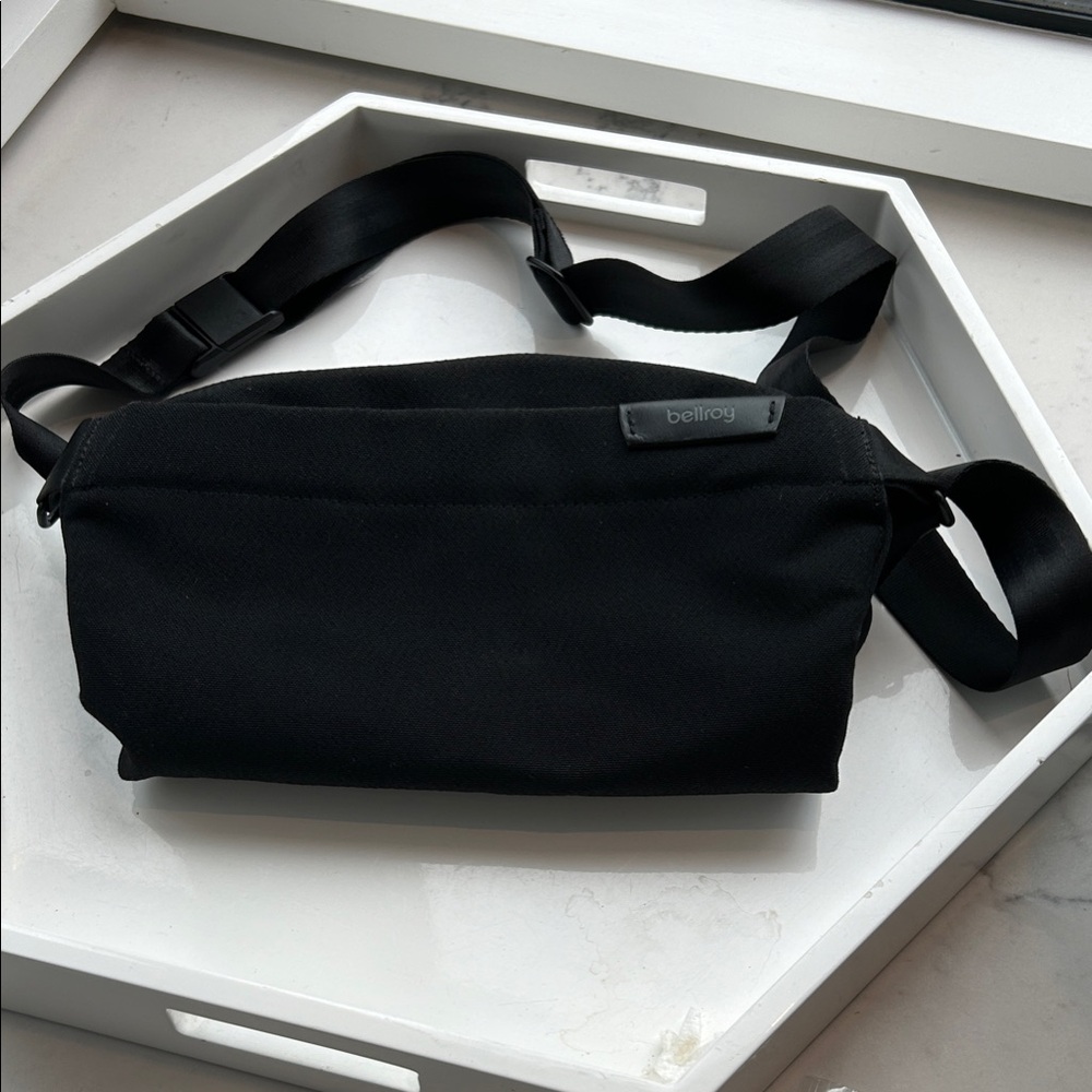 Bellroy Black Waist Bag with Adjustable Strap
